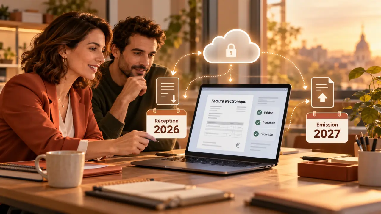 Facture électronique : réception en 2026, émission en 2027 pour les PME et TPE