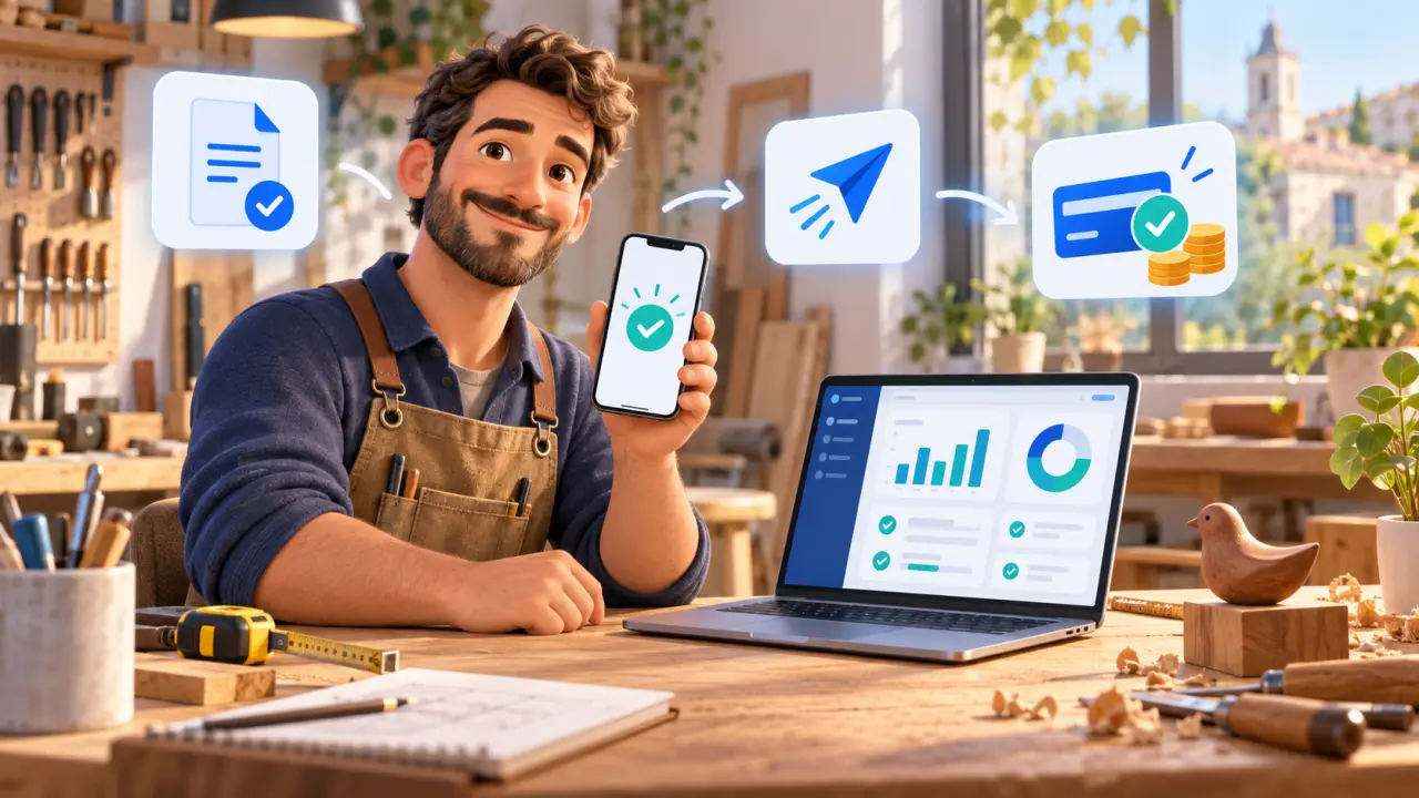 Artisan consultant son logiciel de devis et de facturation